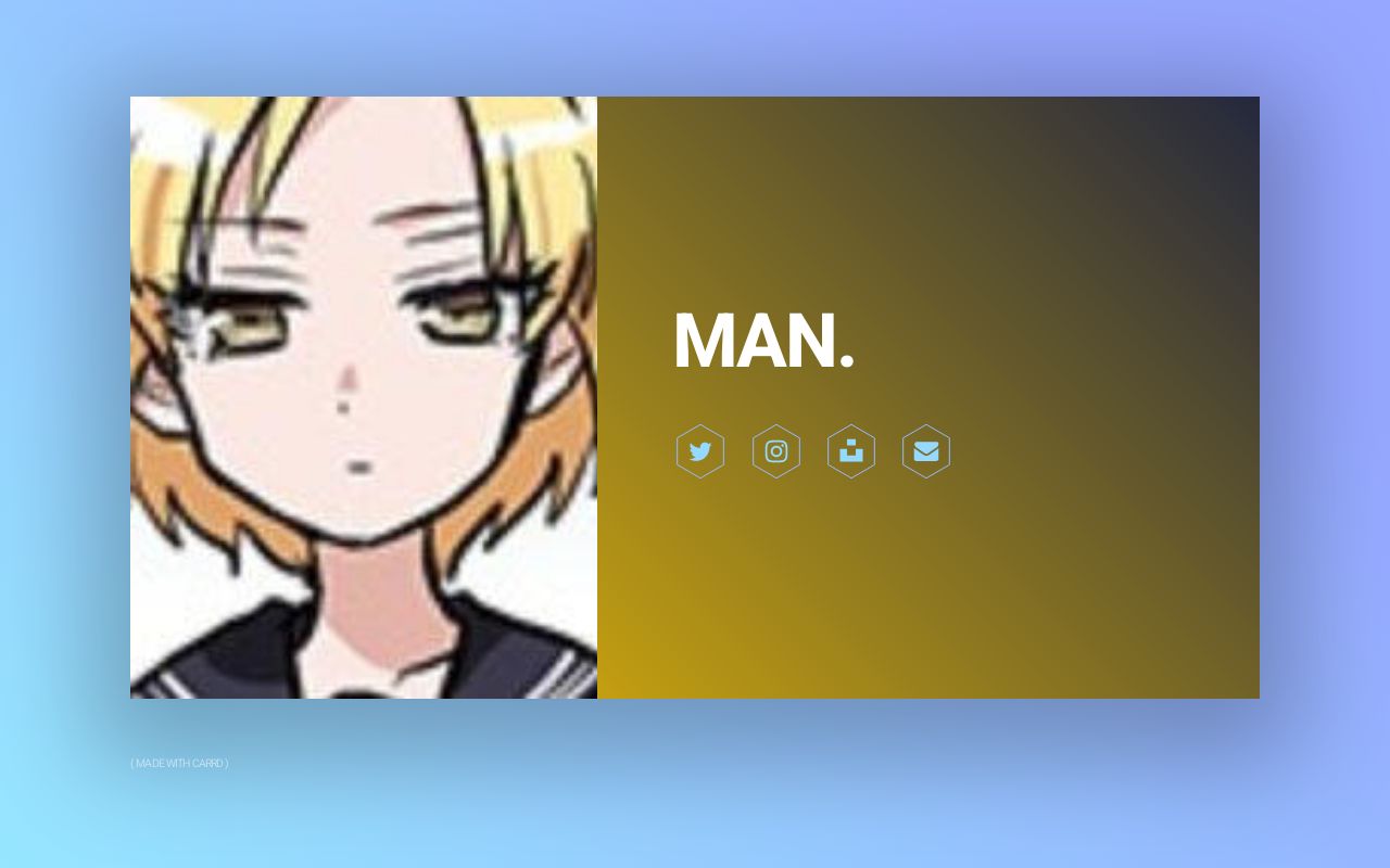 Carrd profile picture for @mann